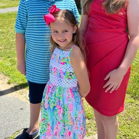 Girls Sz 7 Lilly Pulitzer Elize  Dress - Picture 2 of 2